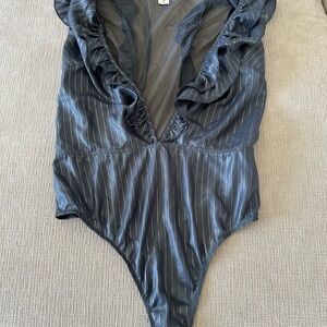 Victoria's Secret Pinstriped Bodysuit